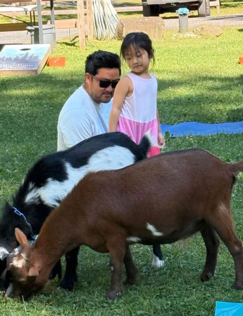 Goat Yoga at A Tiny House Resort