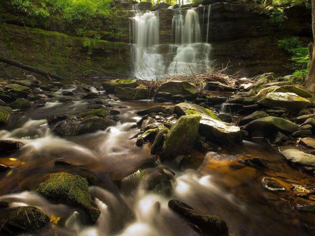 Waterfall at A Tiny House Resort