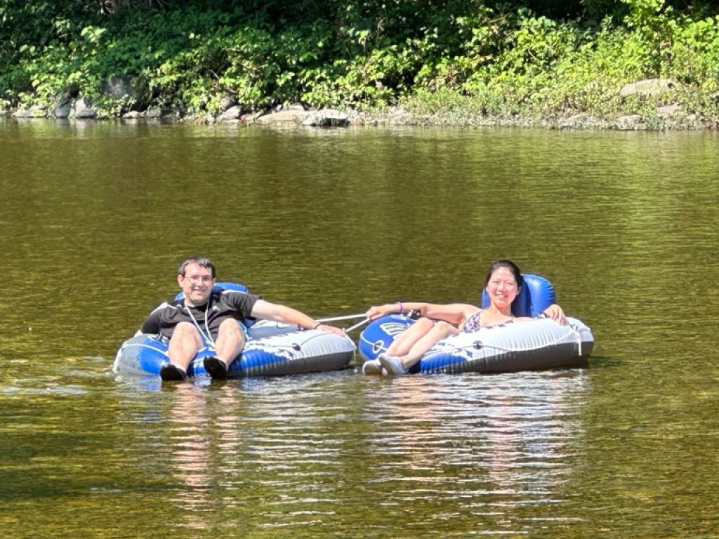 Tubing at A Tiny House Resort