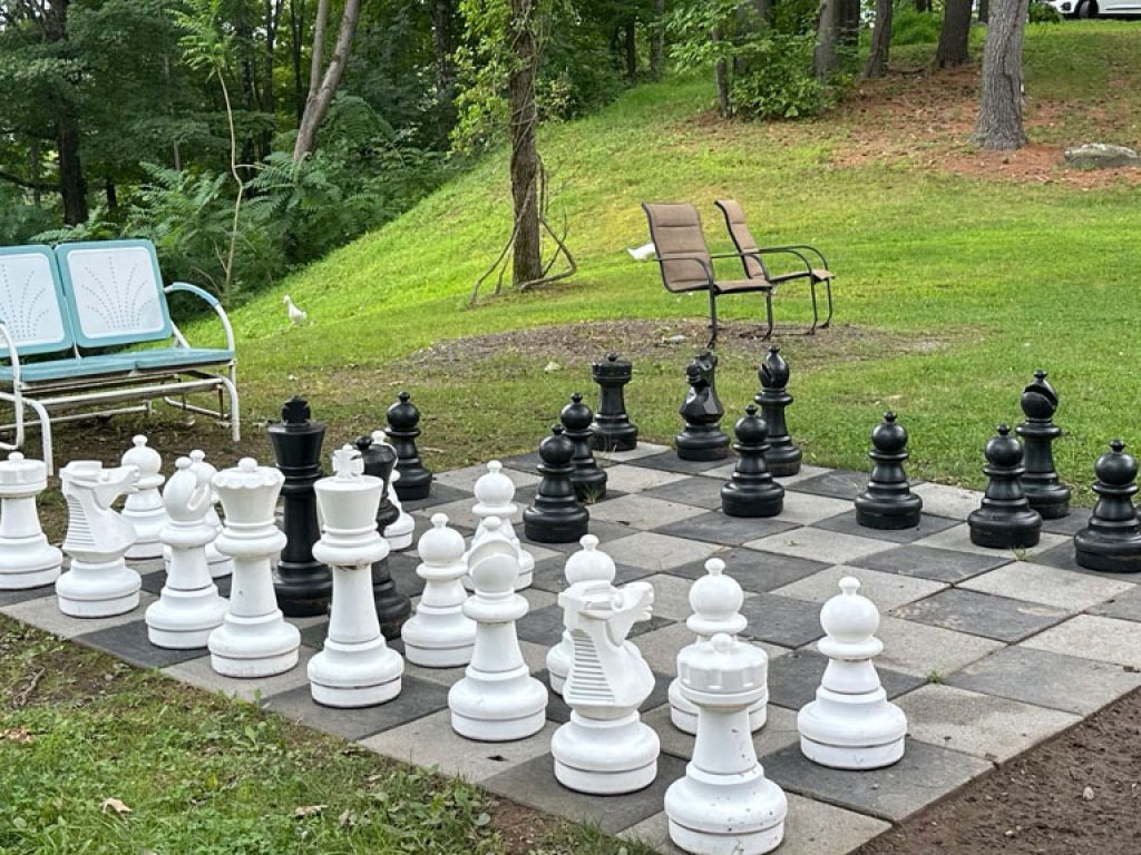 Chess at A Tiny House Resort