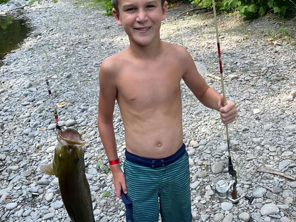 Fishing at A Tiny House Resort
