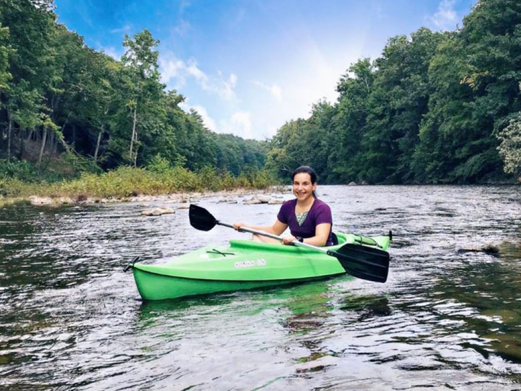 Kayaking at A Tiny House Resort