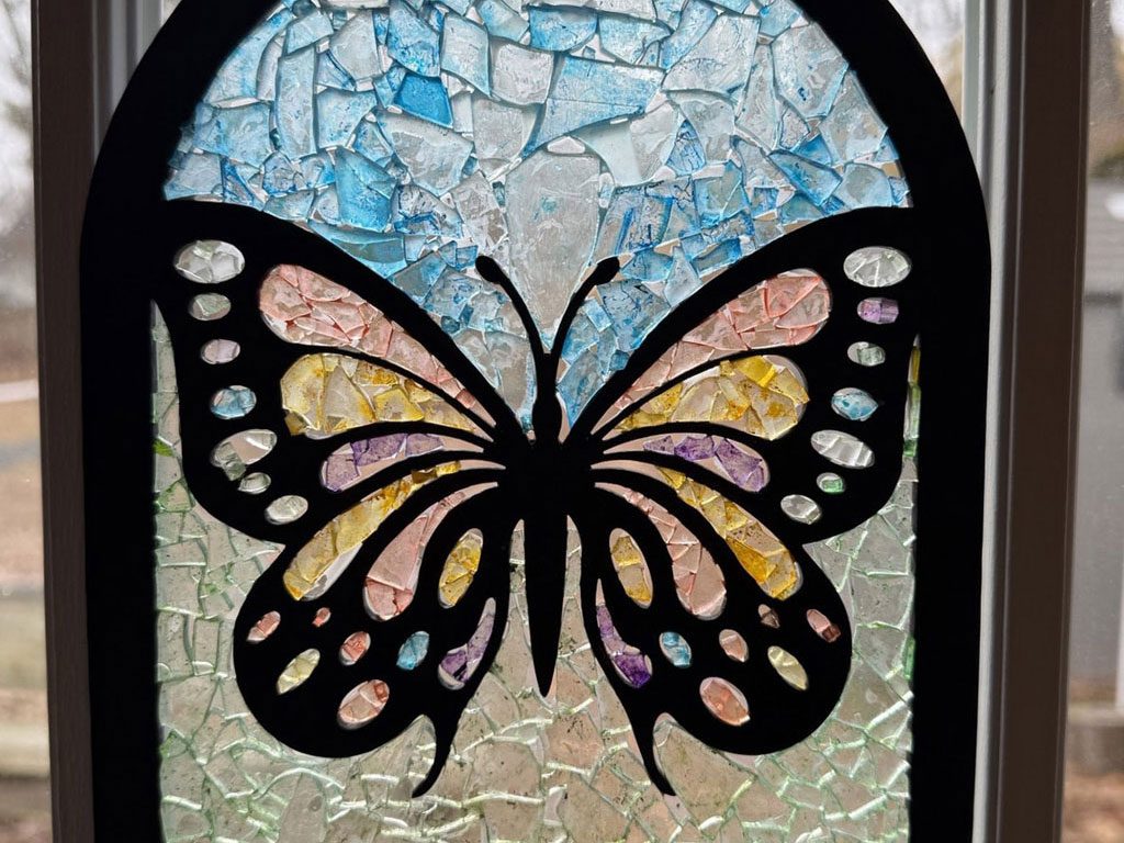 Stained Glass at A Tiny House Resort