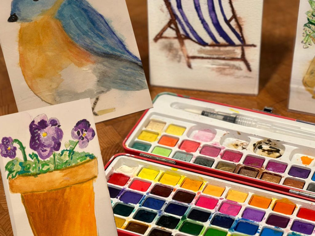 Watercolor at A Tiny House Resort