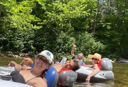 Tubing at A Tiny House Resort