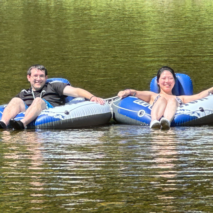 Tubing at A Tiny House Resort